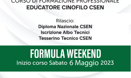 Corso di Formazione Professionale Educatore Cinofilo CSEN